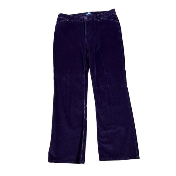 J. Jill Pants - J.Jill Womens Purple Corduroy Straight Pants Size 16